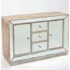 House Of Bling Furniture Boutique Pearl Mirrored Sideboard 3 Drawer 2 Doors Cabinets