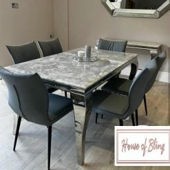 House Of Bling Furniture Boutique Dining Tables And Chairs Sets Cambridge Marble Table With Chairs