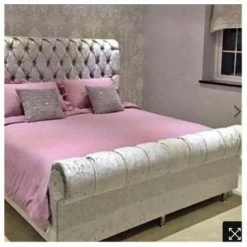 House Of Bling Furniture Boutique Amy Sleigh Bed Emperor Size Beds