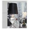 House Of Bling Furniture Boutique Lamps Large Chrome And Black Snake Skin Shade Lamp