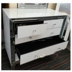House Of Bling Furniture Boutique Bianca 5 Drawer Chest
