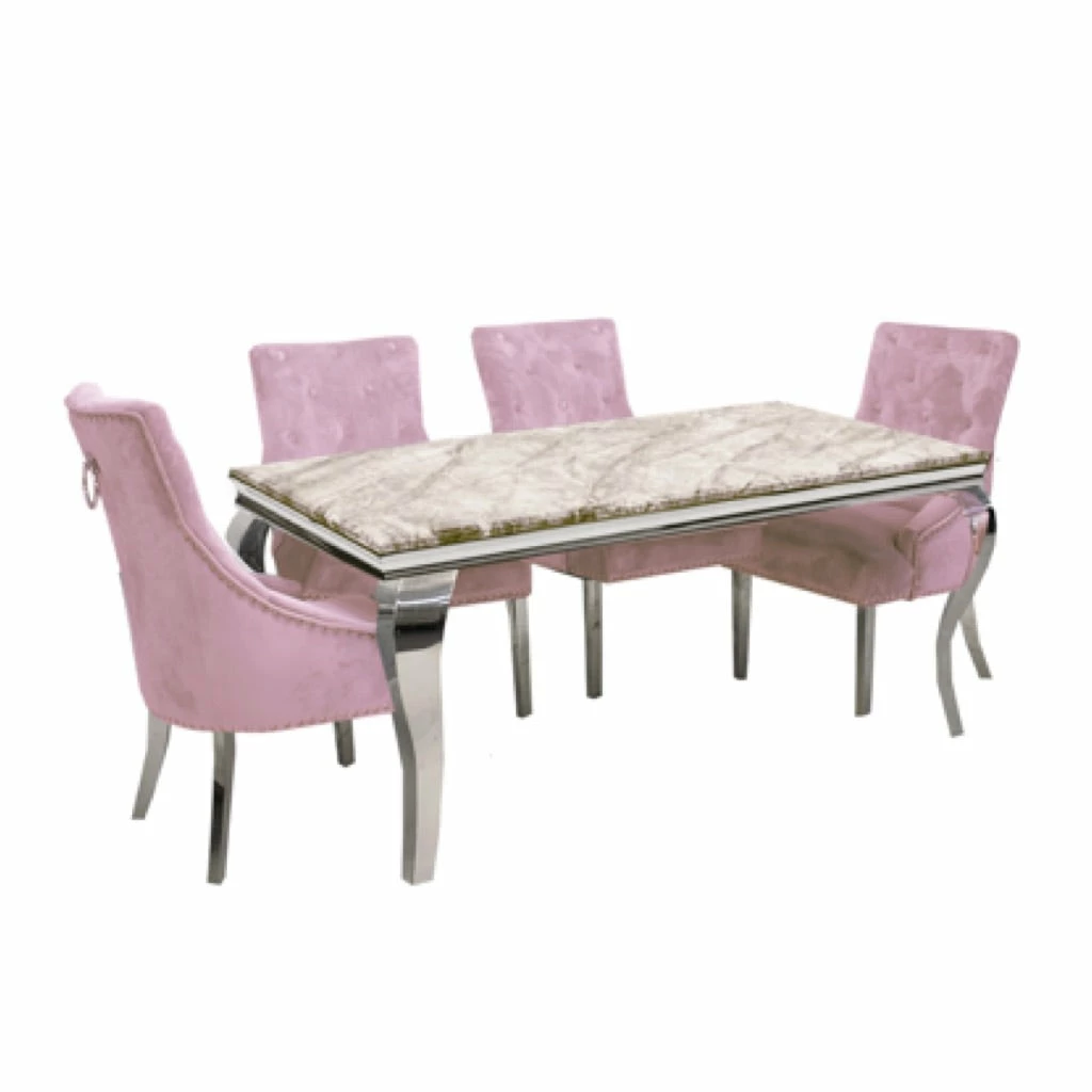 House Of Bling Furniture Boutique Cambridge Table With Pink Knocker Chairs Dining Tables And Chairs Sets 5 House Of Bling Furniture Boutique Cambridge Table With Pink Knocker Chairs Dining Tables And Chairs Sets