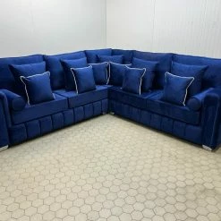 House Of Bling Furniture Oyster Oxford Corner Sofa