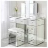 House Of Bling Furniture Boutique Plain Mirrored 7 Drawers Dressing Table Dressing Tables