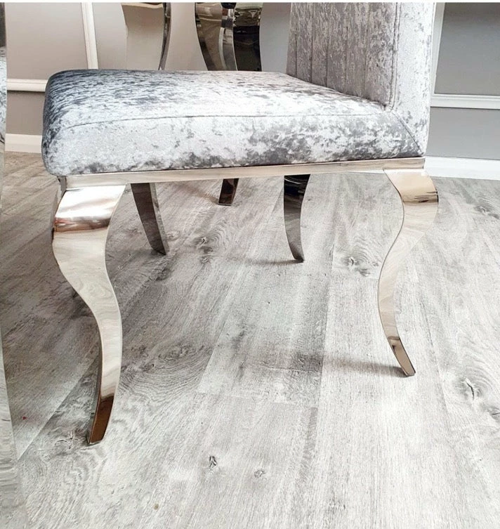 House Of Bling Furniture Boutique Dining Chairs Silver Crushed Velvet Paris Chair 4 House Of Bling Furniture Boutique Dining Chairs Silver Crushed Velvet Paris Chair