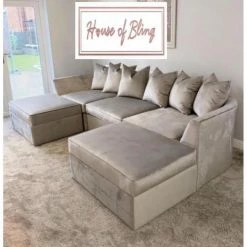 House Of Bling Furniture Boutique Curved Beaufort U Shape Sofa Sofas