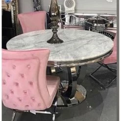 House Of Bling Furniture Boutique Louis Dining Table With Chair Options.