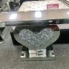 House Of Bling Furniture Boutique Crushed Diamond Heart Console