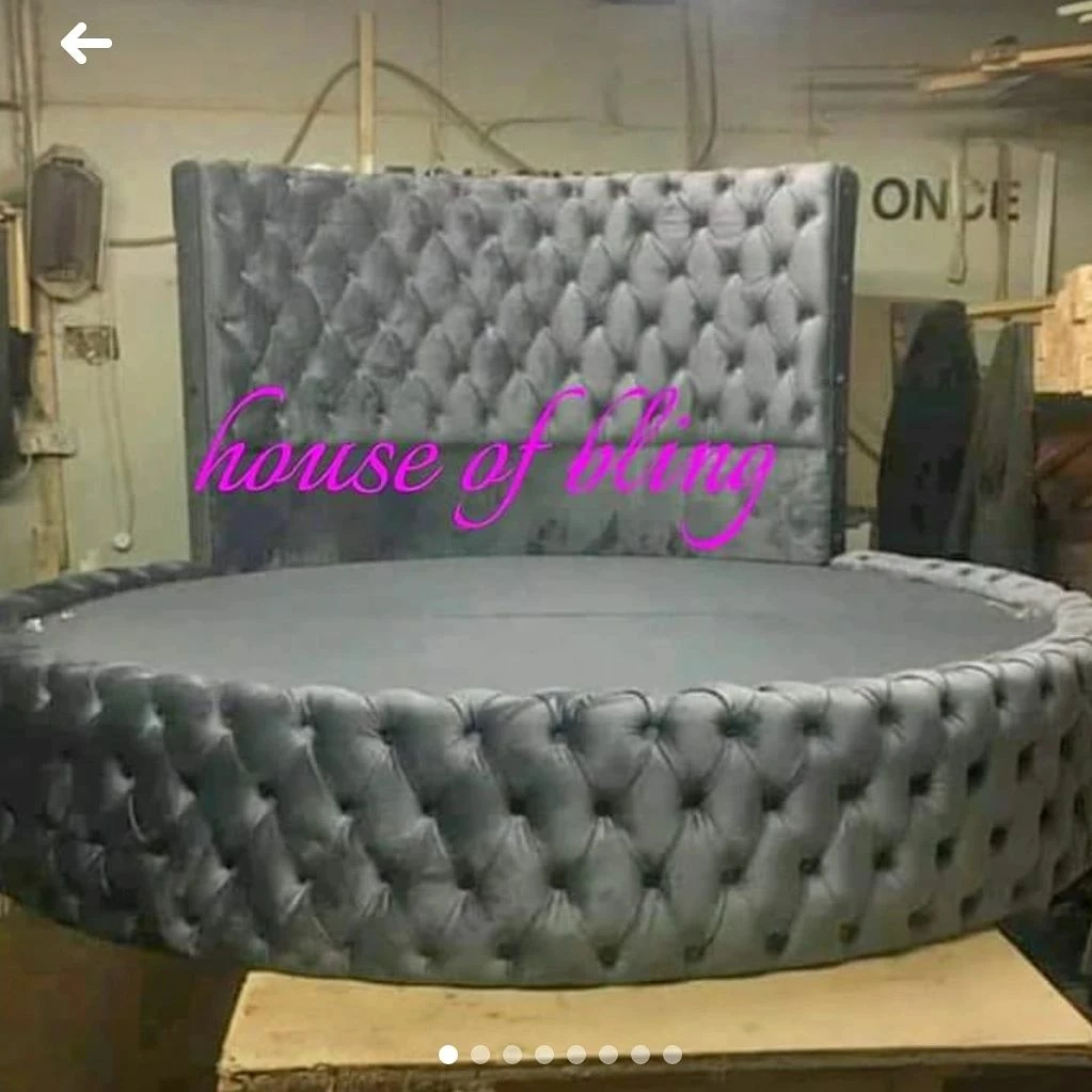 House Of Bling Furniture Boutique The Queen B Round Bed Complete With Mattress 3 House Of Bling Furniture Boutique The Queen B Round Bed Complete With Mattress