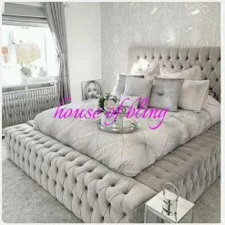 House Of Bling Furniture Boutique Beds Royal Bed 60 Inches High.