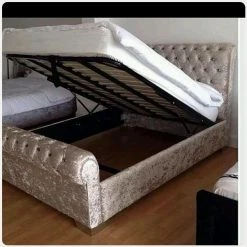 House Of Bling Furniture Boutique Classic Sleigh Scroll 60 Inches High. Beds