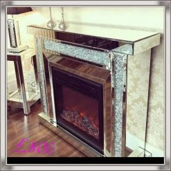 House Of Bling Furniture Boutique Crushed Diamond Fire Place Fire Places