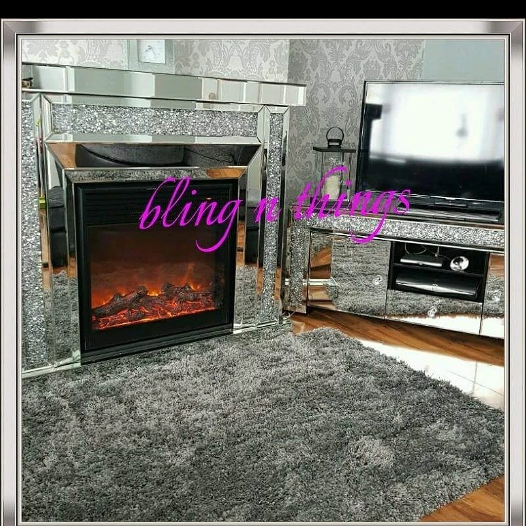 House Of Bling Furniture Boutique Crushed Diamond Fire Place Fire Places 5 House Of Bling Furniture Boutique Crushed Diamond Fire Place Fire Places