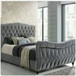 House Of Bling Furniture Boutique Beds Madrid Sleigh