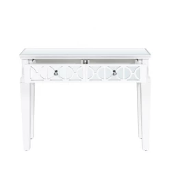 House Of Bling Furniture Boutique Torino White Wood Console Table Console Tables