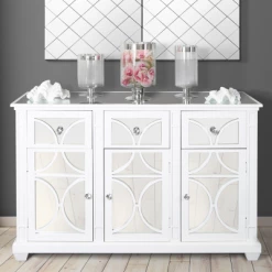 House Of Bling Furniture Boutique Torino White Wood 3 Drawer And 3 Door Sideboard