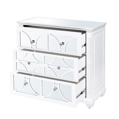 House Of Bling Furniture Boutique Torino White Wood 3 Drawer Chest 4 House Of Bling Furniture Boutique Torino White Wood 3 Drawer Chest