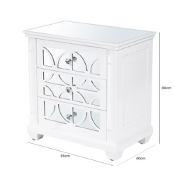 House Of Bling Furniture Boutique Torino White Wood 3 Drawer Bedside Cabinet Drawers 8 House Of Bling Furniture Boutique Torino White Wood 3 Drawer Bedside Cabinet Drawers