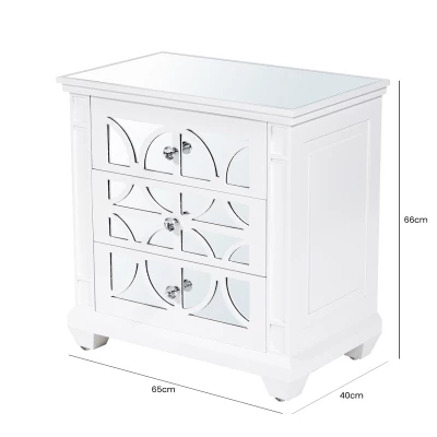 House Of Bling Furniture Boutique Torino White Wood 3 Drawer Bedside Cabinet Drawers 5 House Of Bling Furniture Boutique Torino White Wood 3 Drawer Bedside Cabinet Drawers