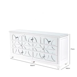 House Of Bling Furniture Boutique Torino White Wood 7 Drawer Chest 8 House Of Bling Furniture Boutique Torino White Wood 7 Drawer Chest