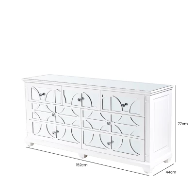 House Of Bling Furniture Boutique Torino White Wood 7 Drawer Chest 5 House Of Bling Furniture Boutique Torino White Wood 7 Drawer Chest