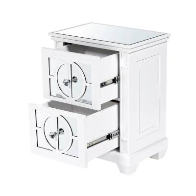 House Of Bling Furniture Boutique Torino White Wood 2 Drawer Bedside Cabinet 4 House Of Bling Furniture Boutique Torino White Wood 2 Drawer Bedside Cabinet