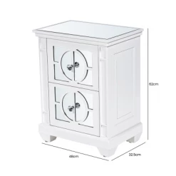 House Of Bling Furniture Boutique Torino White Wood 2 Drawer Bedside Cabinet 8 House Of Bling Furniture Boutique Torino White Wood 2 Drawer Bedside Cabinet