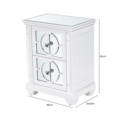 House Of Bling Furniture Boutique Torino White Wood 2 Drawer Bedside Cabinet 5 House Of Bling Furniture Boutique Torino White Wood 2 Drawer Bedside Cabinet