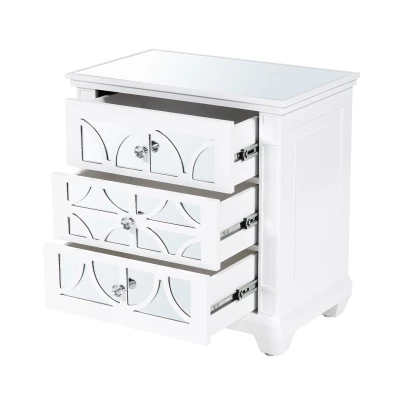 House Of Bling Furniture Boutique Torino White Wood 3 Drawer Bedside Cabinet Drawers 4 House Of Bling Furniture Boutique Torino White Wood 3 Drawer Bedside Cabinet Drawers
