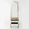 House Of Bling Furniture Boutique Annabelle Full Length Mirror - Champagne Silver Gilt Leaf 1 House Of Bling Furniture Boutique Annabelle Full Length Mirror - Champagne Silver Gilt Leaf
